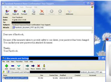 Figure 2. The Trojan delivered during the Facebook campaign